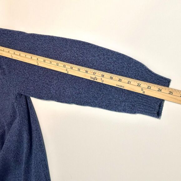 Allen Edmonds Cardigan Men Size Large Navy Blue Button-Up Long Sleeve Knit - Picture 9 of 11